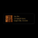 Cedar Bark Return Address Label