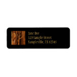 Cedar Bark Return Address Label