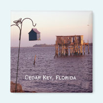 Cedar Key Bird Feeder, Cedar Key, Florida magnets