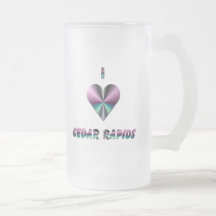 Cedar Rapids -- Purple & Turquoise Mugs