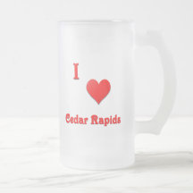 Cedar Rapids -- Red Coffee Mugs