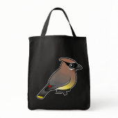 Birdorable Cedar Waxwing Grocery Tote Bag