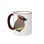 Birdorable Cedar Waxwing Ringer Mug