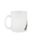 Birdorable Cedar Waxwing Frosted Glass Mug