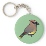 Birdorable Cedar Waxwing Basic Keychain
