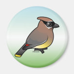 Cedar Waxwing Magnet