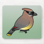 Birdorable Cedar Waxwing Standard Mousepad