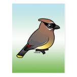 Birdorable Cedar Waxwing Postcard