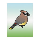 Birdorable Cedar Waxwing Card