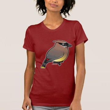 Birdorable Cedar Waxwing Women's American Apparel Fine Jersey Short Sleeve T-Shirt < Birdorable Birds < Birdorable