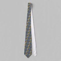 Cedar Waxwing sky Tie ties