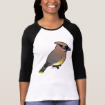 Birdorable Cedar Waxwing Ladies Raglan Fitted T-Shirt