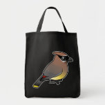 Birdorable Cedar Waxwing Grocery Tote