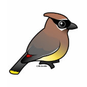 Birdorable Cedar Waxwing Kids Ringer T-Shirt