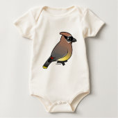 Birdorable Cedar Waxwing Infant Organic Onesie / Creeper