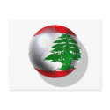 Cedars Lebanon soccer football team flag ball postcards by SoccerJersey Cedars Lebanon soccer football team flag ball postcards