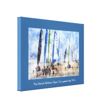Cefn Sidan Blokart Racing Competition Gallery Wrapped Canvas