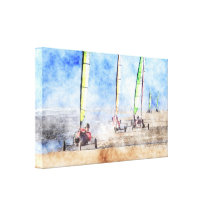 Cefn Sidan The British Blokart Open Championships Canvas Prints