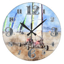 Cefn Sidan Wales Sand Yachting Round Clocks