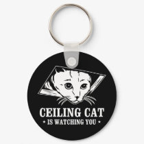 Ceiling Cat is Watching You keychains by strk3 Ceiling Cat is Watching You keychains