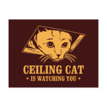 Ceiling Cat is Watching You postcards by strk3 Ceiling Cat is Watching You postcards