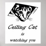 Ceiling Cat is Watching You posters