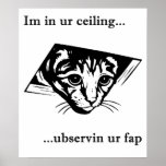 Ceiling Cat ubservin u... posters