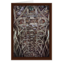Ceiling Fresco For The Story Of Creation In The Si Card