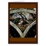 Ceiling Fresco For The Story Of Creation In The Si Greeting Card