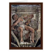 Ceiling Fresco For The Story Of Creation In The Si Greeting Card