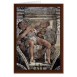 Ceiling Fresco For The Story Of Creation In The Si Greeting Card