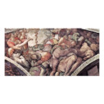 Ceiling Fresco For The Story Of Creation In The Si Customized Photo Card