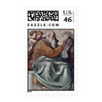 Ceiling Fresco For The Story Of Creation In The Si Stamp