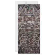 Ceiling Fresco For The Story Of Creation In The Si Custom Rack Card