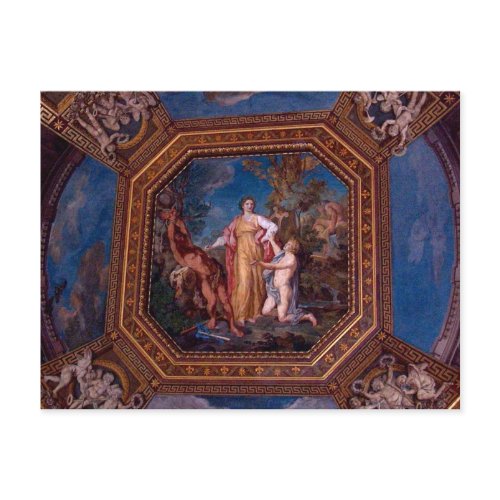 Ceiling in the Vatican in Rome, Italy postcard