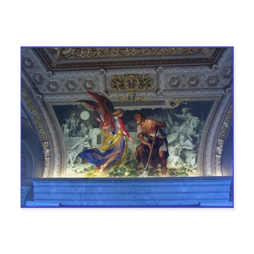 Ceiling in the Vatican Museum in Rome postcard