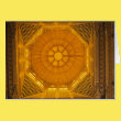 Ceiling of a Mosque Islamic Greeting Card