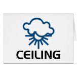 Ceiling - Weather Sun & Clouds Greeting Card