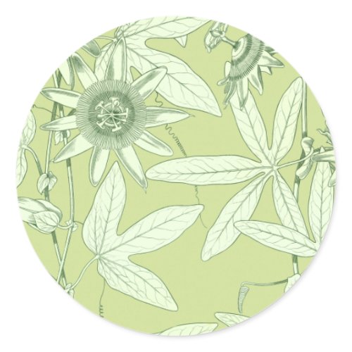 Celadon Green Botanical Floral Stickers sticker
