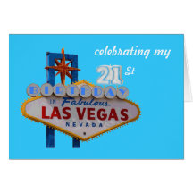 celebración de mi 21ro cumpleaños en Las Vegas fab Tarjetón