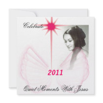 Celebrate 2011 Quiet Moments With Jesus-Customize Personalized Announcements
