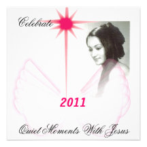 Celebrate 2011 Quiet Moments With Jesus-Customize Personalized Announcements