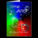 Celebrate 2013 The Year Of The Snake card cards