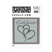 Celebrate and hearts in small size stamps