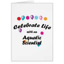 Celebrate Aquatics Scientist Greeting Cards