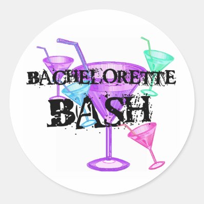 Celebrate Bachelorette Bash Sticker