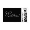 Celebrate - Black postage by pinkyinky Celebrate - Black postage