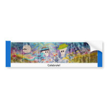 Celebrate! bumper stickers by Lizzer Celebrate! bumper stickers