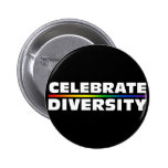 Celebrate Diversity Black Button