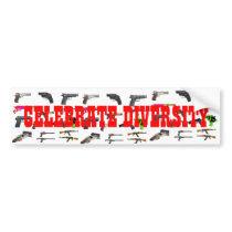 CELEBRATE DIVERSITY BUMPER STICKER